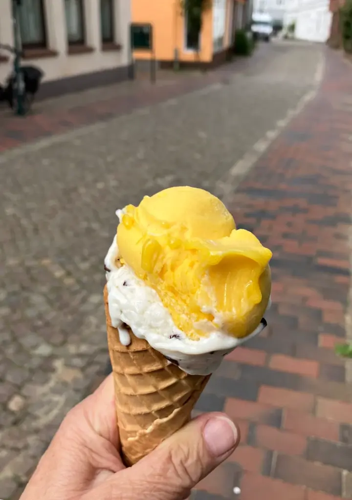 Eis auf der Hand